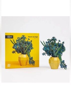 Vincent van Gogh Paper Bouquet Irises -Iris  10" x 9"